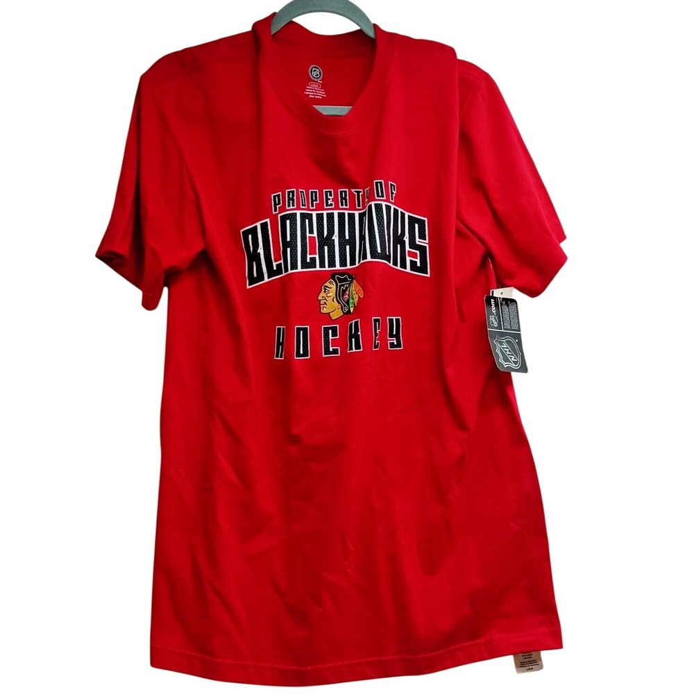 NHL Shirt Womens Size Large Chicago Blackhawks Red Hockey‎ Tee Shirt [NEW]